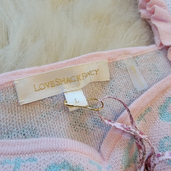 NWT LoveShackFancy Chia Crop Tank Floral Ruffle - Picture 8 of 12